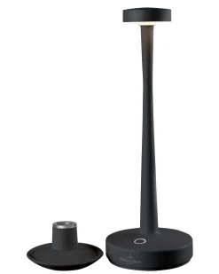 Sompex AARHUS Outdoorleuchte mit Kerzenständer schwarz