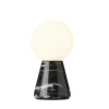 Sompex CARRARA - schwarze Marmor Tischleuchte 13 cm