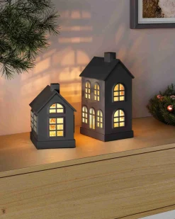 Sompex GLAMOR HOUSE - Dekoleuchte Schwarz 16 cm