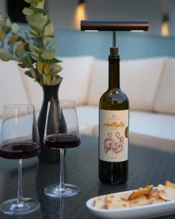 Sompex KORKY Akku-Flaschenleuchte sliber