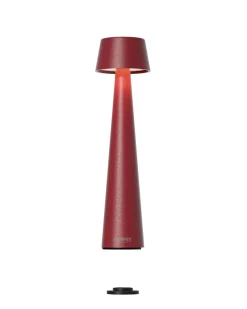 Sompex Mono Outdoortischleuchte mit Touchdimmer rot