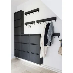 Spinder Design DAX 5 Garderobe Schwarz 52 x 12 x 7,5