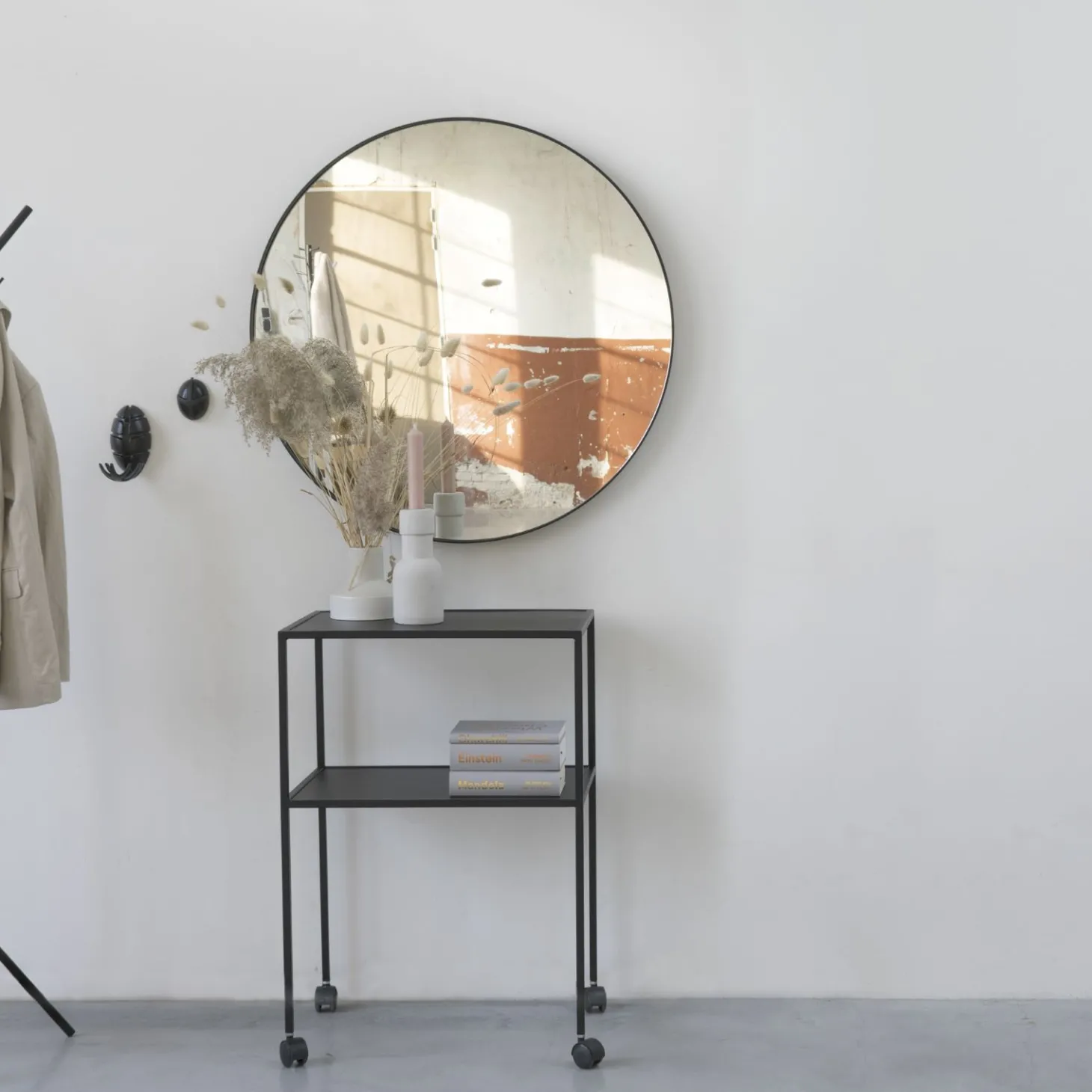 Spinder Design Donna Spiegel 3 - Ø 60 schwarz