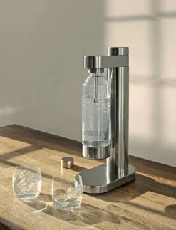 Stelton Brus Wassersprudler Edelstahl