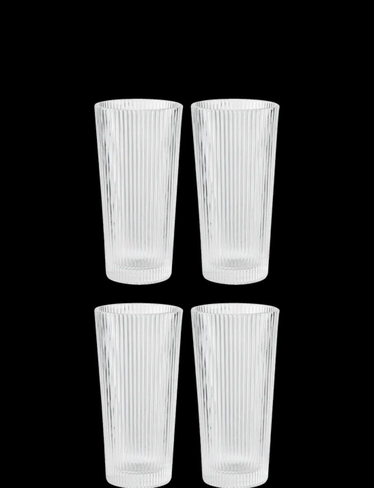 Stelton Pilastro Longdrink 4er Set Gläser klar 0,3l