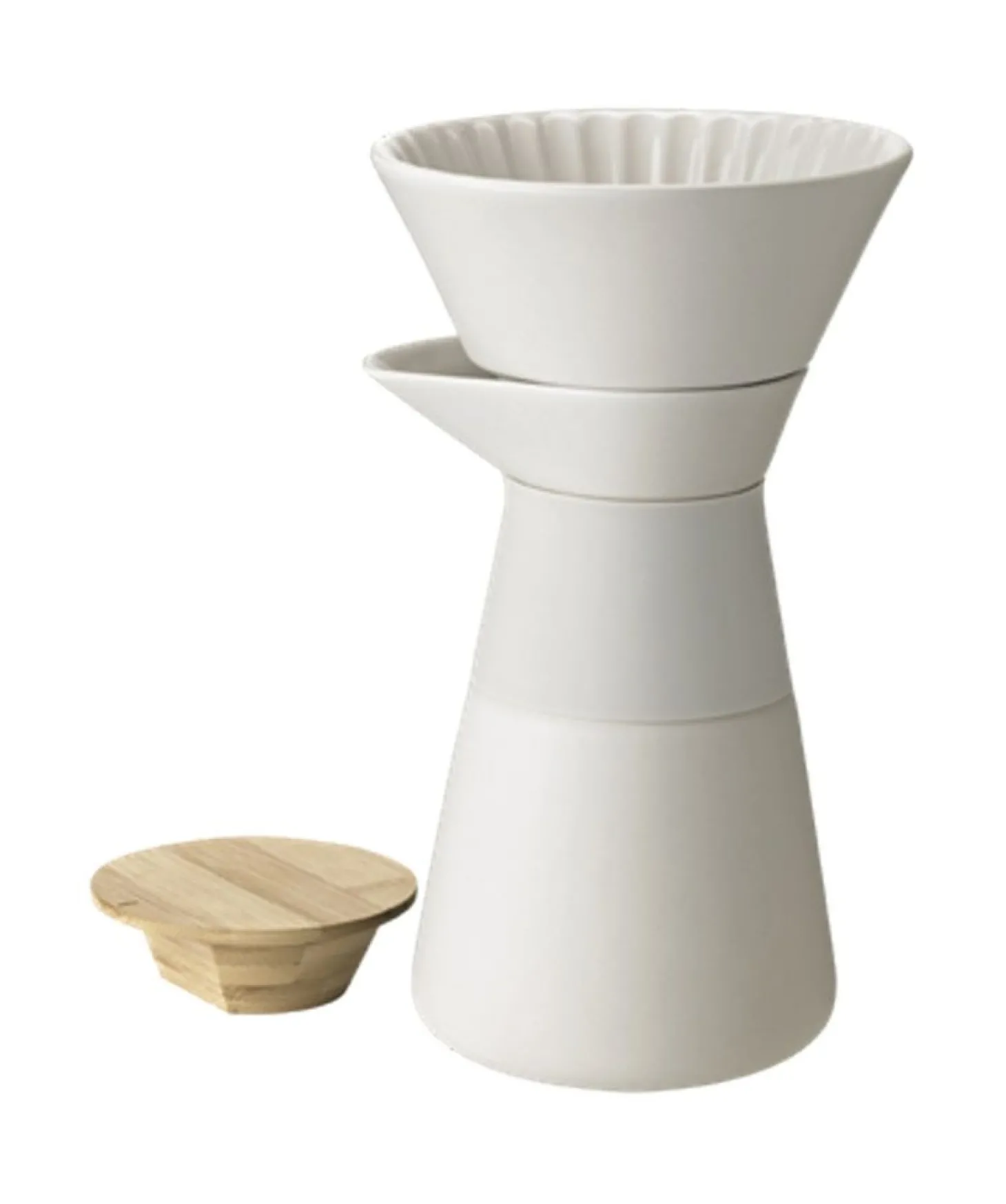 Stelton Theo - Kaffeefilterkanne Weiß 0,6 l