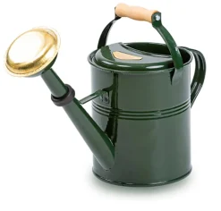 The Great British Garden Gießkanne mit Holzgriff 5L, British Racing Green