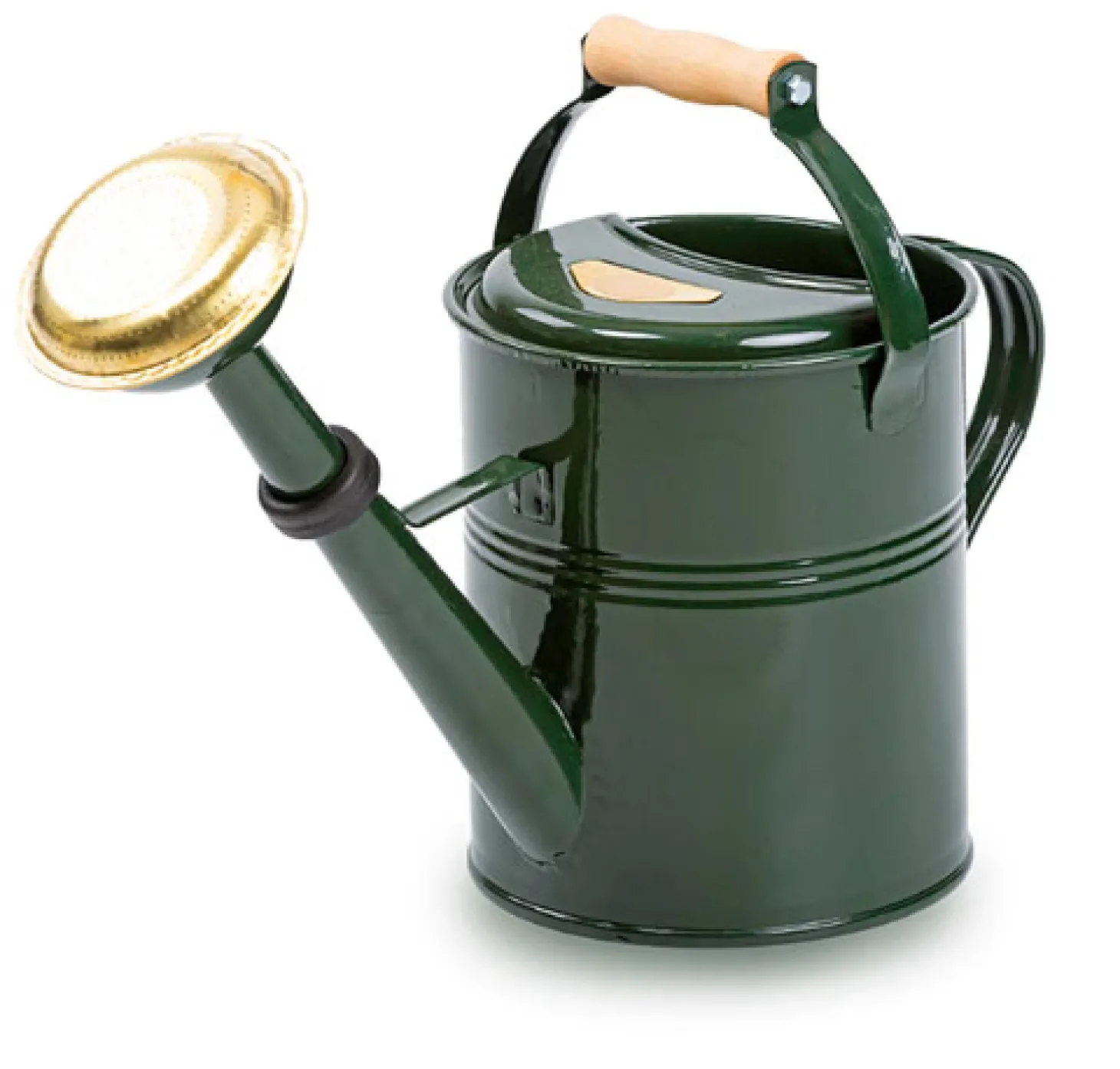 The Great British Garden Gießkanne mit Holzgriff 5L, British Racing Green