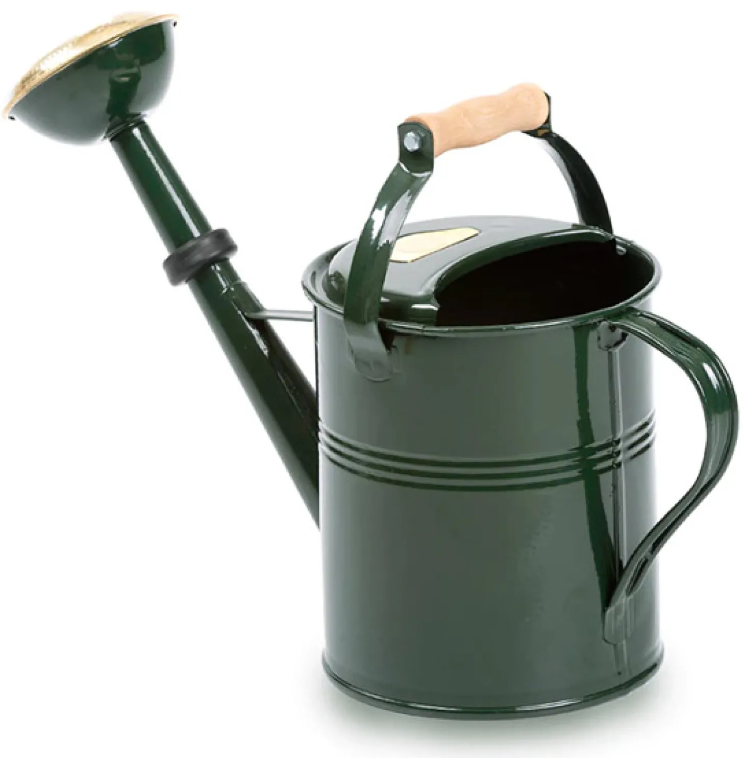 The Great British Garden Gießkanne mit Holzgriff 5L, British Racing Green