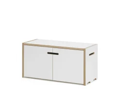 Tojo Hochstapler Regalelement Grundmodul mit Türen weiß