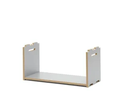 Tojo Hochstapler Regalelement Anbaumodul silber