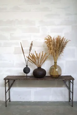 Trademark Living Bodenvase Joy Ø33 x h40 cm Rauchfarbig