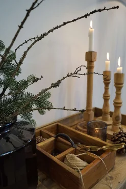 Trademark Living Glasvase The Edge Ø23 x h22 cm Grau