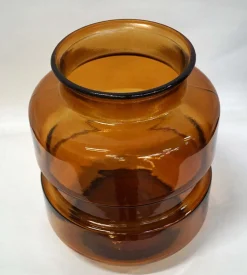 Trademark Living Glasvase Noel Dunkelbrauner Bernstein