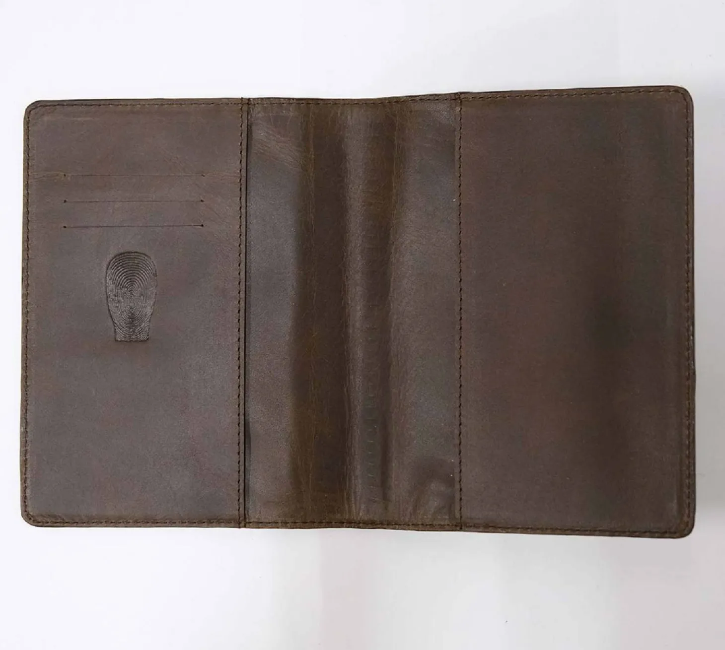 Trademark Living Manu Lederumschlag dunkelbraun