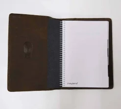 Trademark Living Manu Lederumschlag dunkelbraun