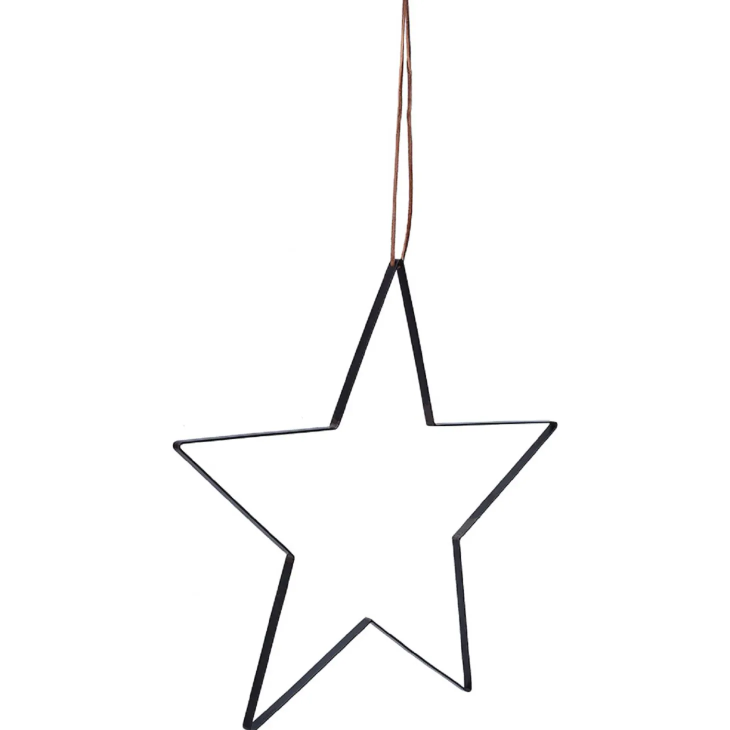 Trademark Living Stern mit Lederschnur, Eisen Ø 52 cm