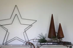 Trademark Living Stern mit Lederschnur, Eisen Ø 52 cm