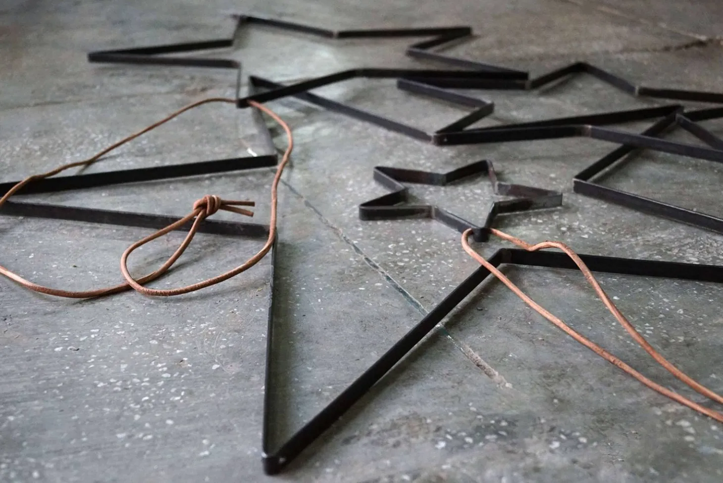 Trademark Living Stern mit Lederschnur, Eisen Ø 52 cm