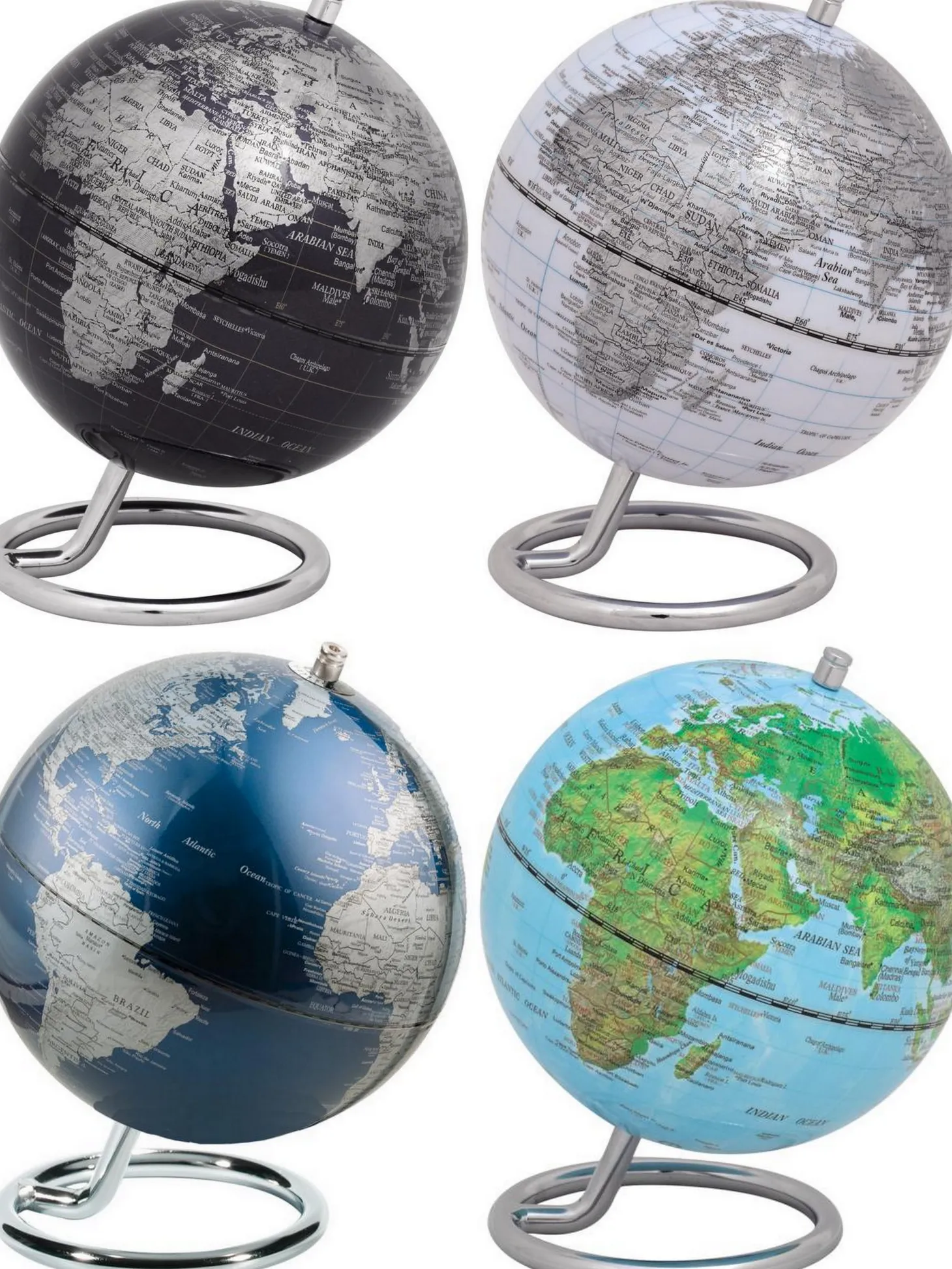 TROIKA Mini-Globus Galilei hellblau