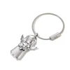 TROIKA Schlüsselanhänger - Engel mit Herz in silber mit echten Swarovski