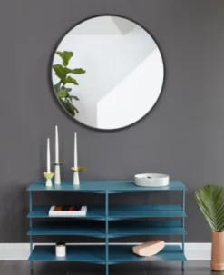 Umbra Hub Wall Spiegel schwarz Ø 94 cm