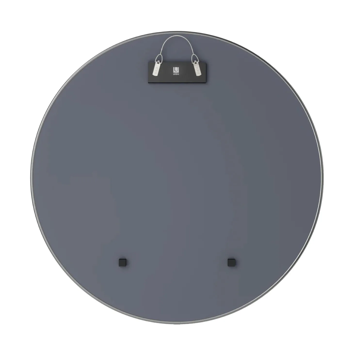 Umbra Hubba Wall Spiegel, metallic titanium Ø 86cm