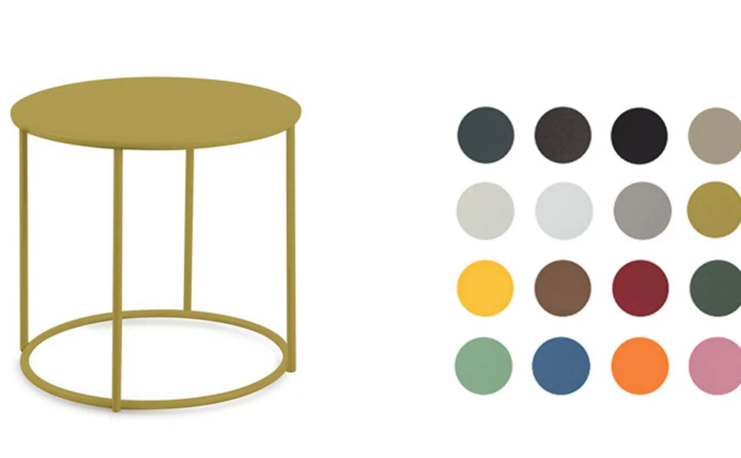 vermobil Beistelltisch Daisy Ø 60 cm antik grau AG