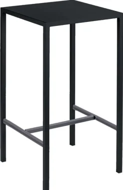 vermobil Eckiger Stehtisch Seaside 75x75x110 cm schwarz