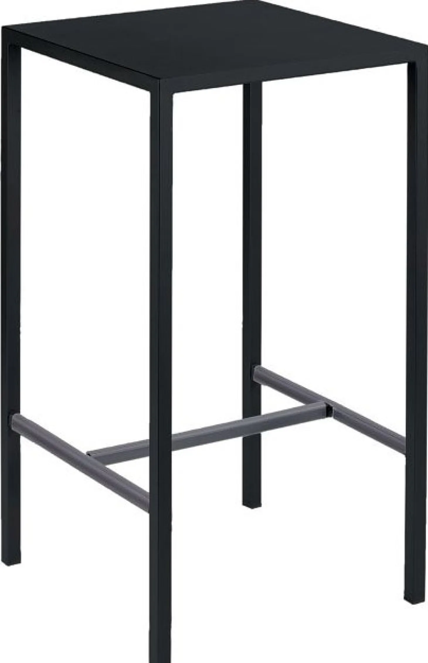 vermobil Eckiger Stehtisch Seaside 75x75x110 cm schwarz