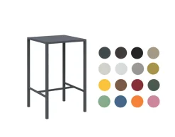 vermobil Eckiger Stehtisch Seaside 75x75x110 cm schwarz