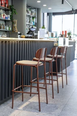 vermobil Fox Outdoor Barstuhl mit Rückenlehne mintgrün ME