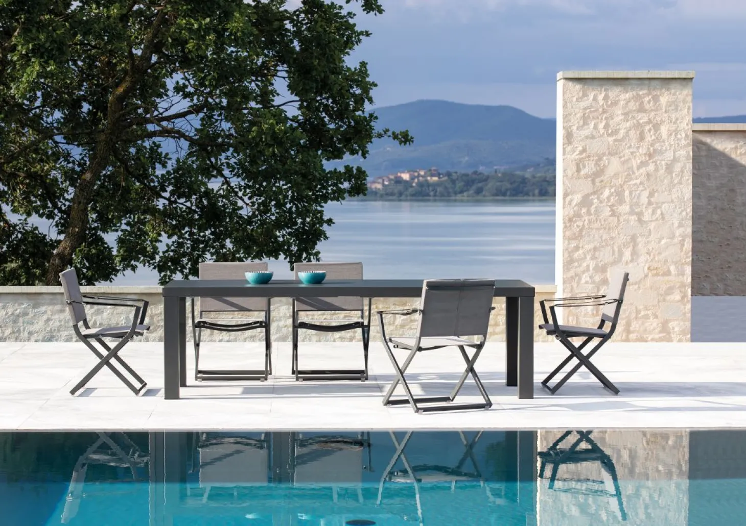 vermobil Großer Gartentisch Sofy - ausziehbar schlamm