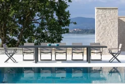 vermobil Großer Gartentisch Sofy - ausziehbar schlamm