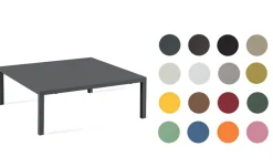 vermobil Loungetisch Quatris 80x60x30 cm weiß