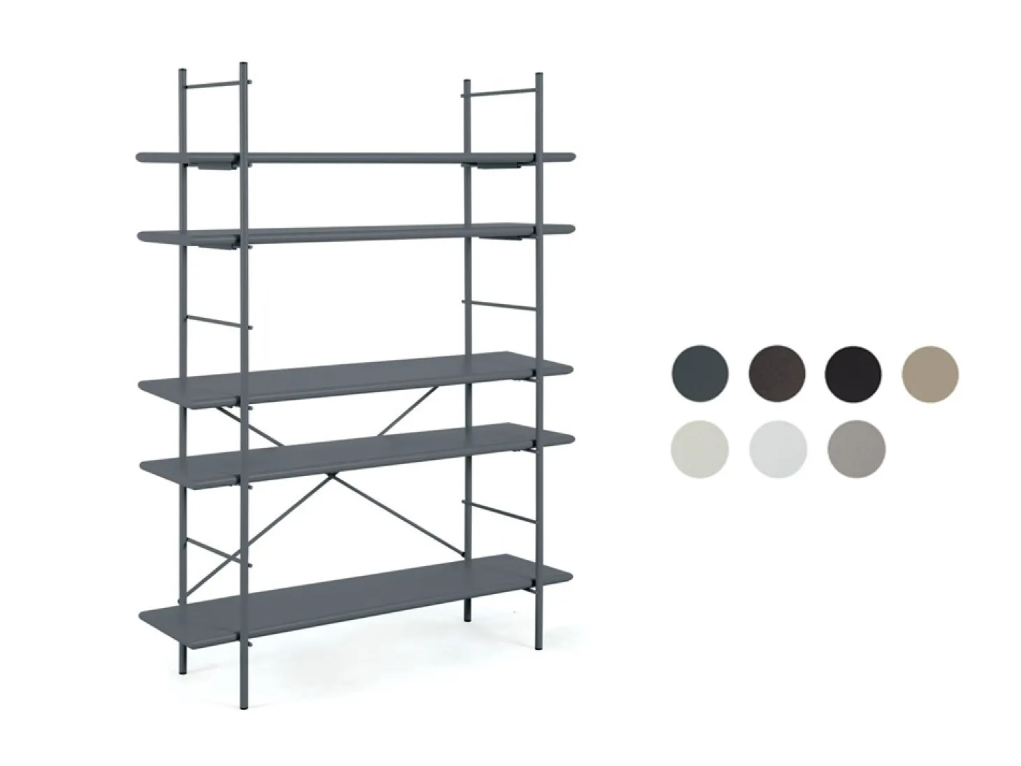 vermobil Metall - Regal Etagere 120x160 antik grau AG