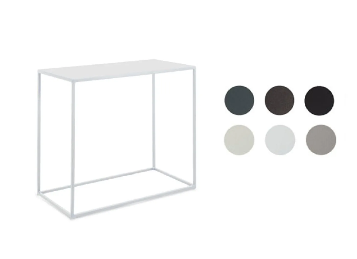 vermobil Outdoor - Konsole Daisy 40x80x75 cm antik grau AG