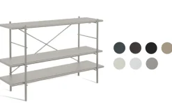 vermobil Outdoor Regal Etagere 120x34x80 cm antik grau AG