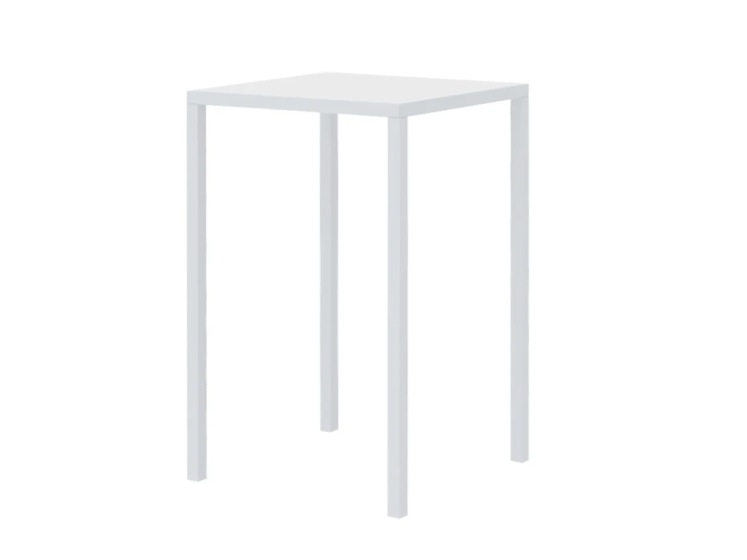 vermobil Outdoor Stehtisch Quatris 70x70x110 cm weiß