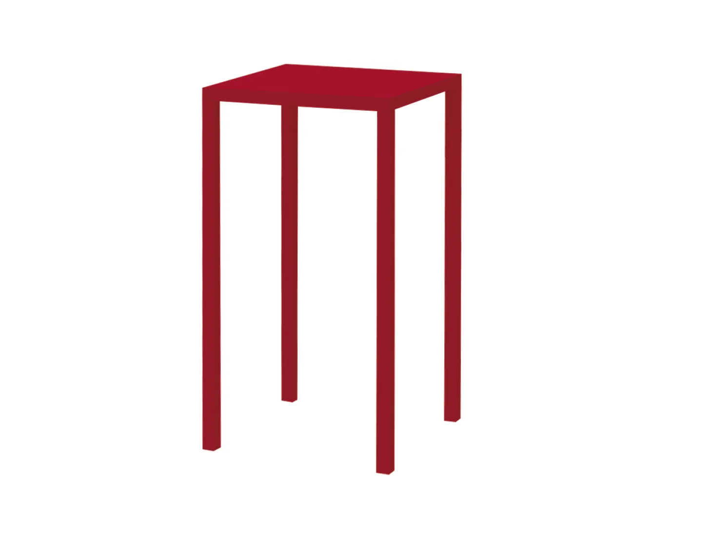 vermobil Stehtisch Quatris 60x60x110h rot