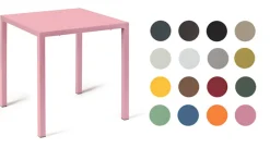 vermobil Terrassentisch Quatris 80x80x75 cm bronze BRO