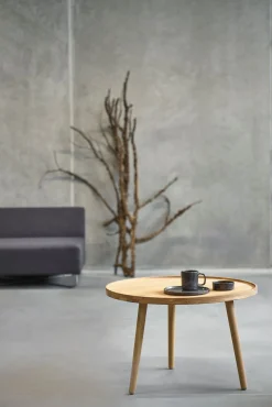 Villa Collection Couchtisch Ø 70,5 cm H. 45 cm Eiche naturgeölt