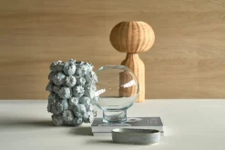 Villa Collection Vase/Übertopf Elha Steingut Ballad Blau