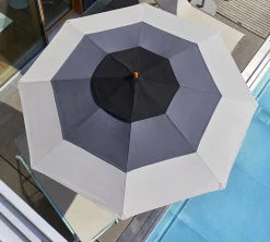 Weishäupl Acryltuch Breeze für Schirm Klassiker schwarz/anthrazit/grau Ø 350 cm