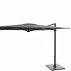 Weishäupl Freiarmschirm Acryltuch 300 x 300 cm mit Kurbelmechanismus Graphit/Schwarz