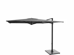 Weishäupl Freiarmschirm Acryltuch 300 x 300 cm mit Kurbelmechanismus Graphit/Schwarz