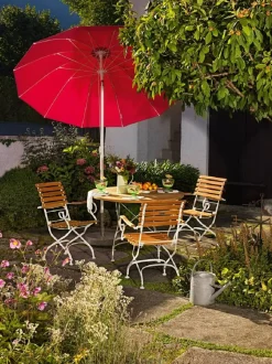 Weishäupl Outdoor Sessel Classic weiß, Belattung gerade