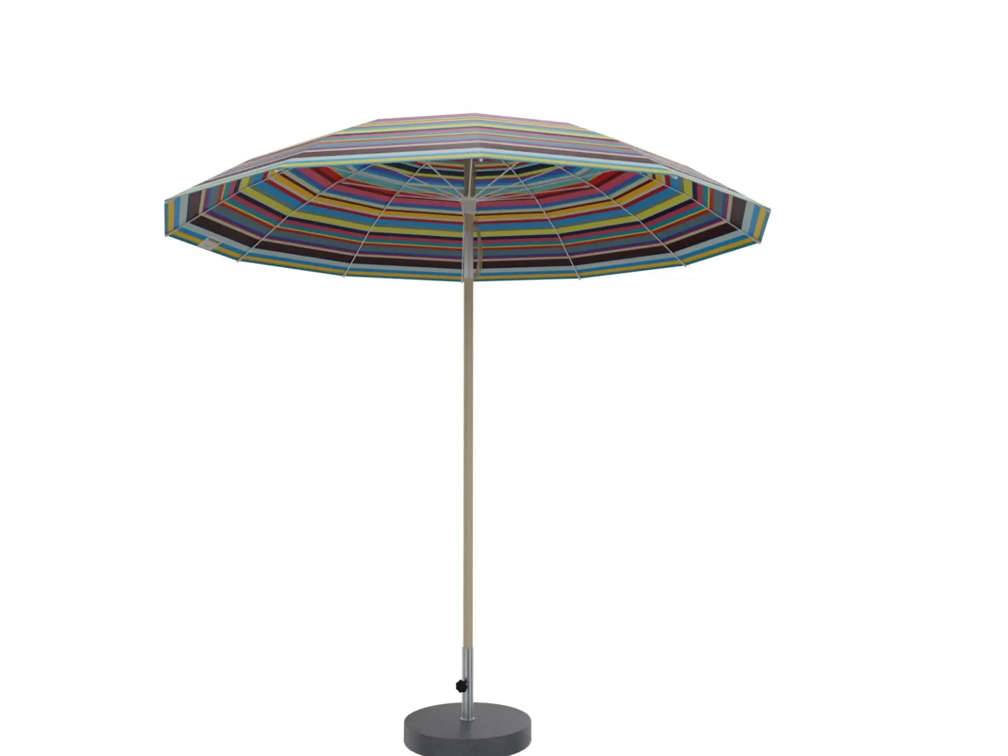 Weishäupl Pagoden Sonnenschirm Multicolor mit Knickmechanismus Ø 240