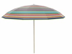 Weishäupl Pagodenschirm Ø 300 cm Holz/Streben weiß, Multicolor, mit Knickmechanismus