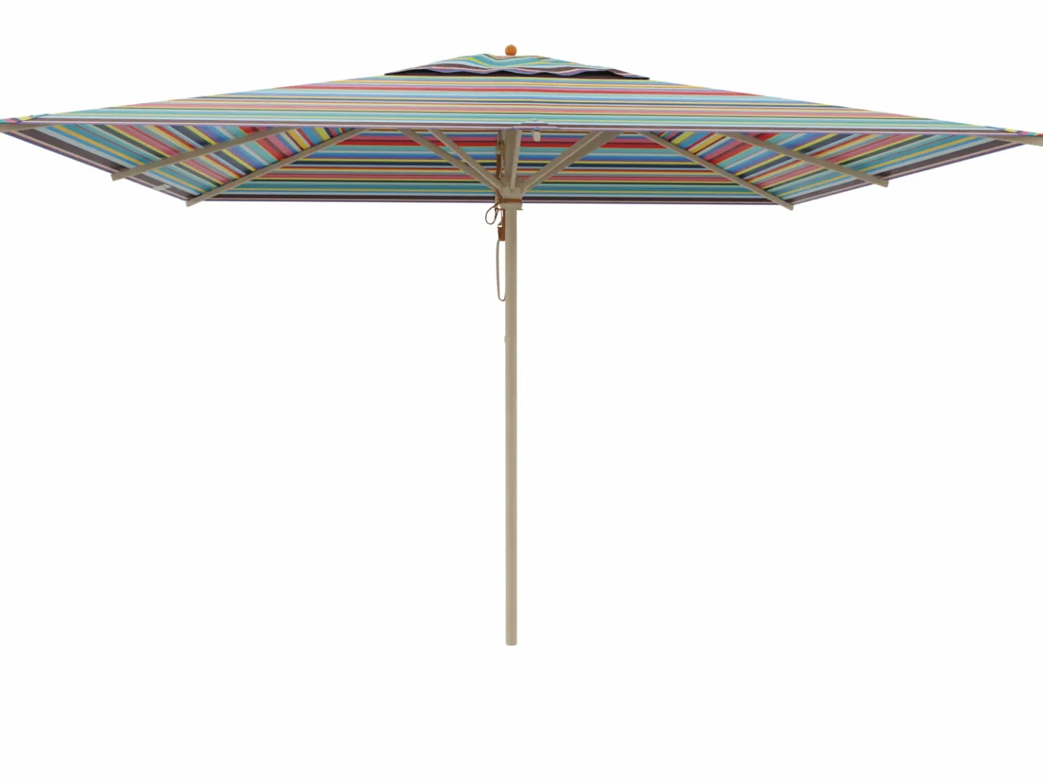 Weishäupl Schirm Klassiker Acryltuch 260x350 cm Multicolor mit Flaschenzug
